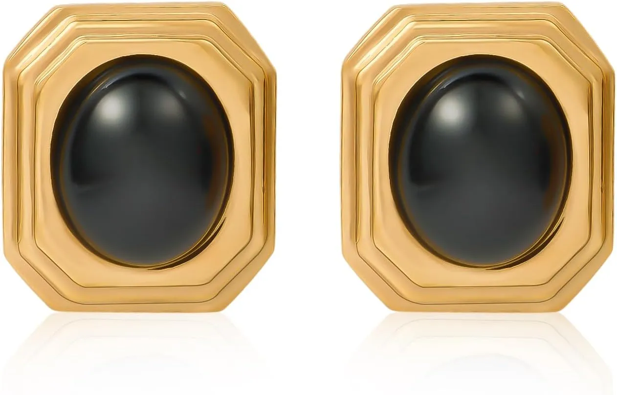 18K Gold Plated Earrings for Women Cute Earrings Chunky Drop Dangle Earrings Trendy Earrings Jewelry Gift for Women