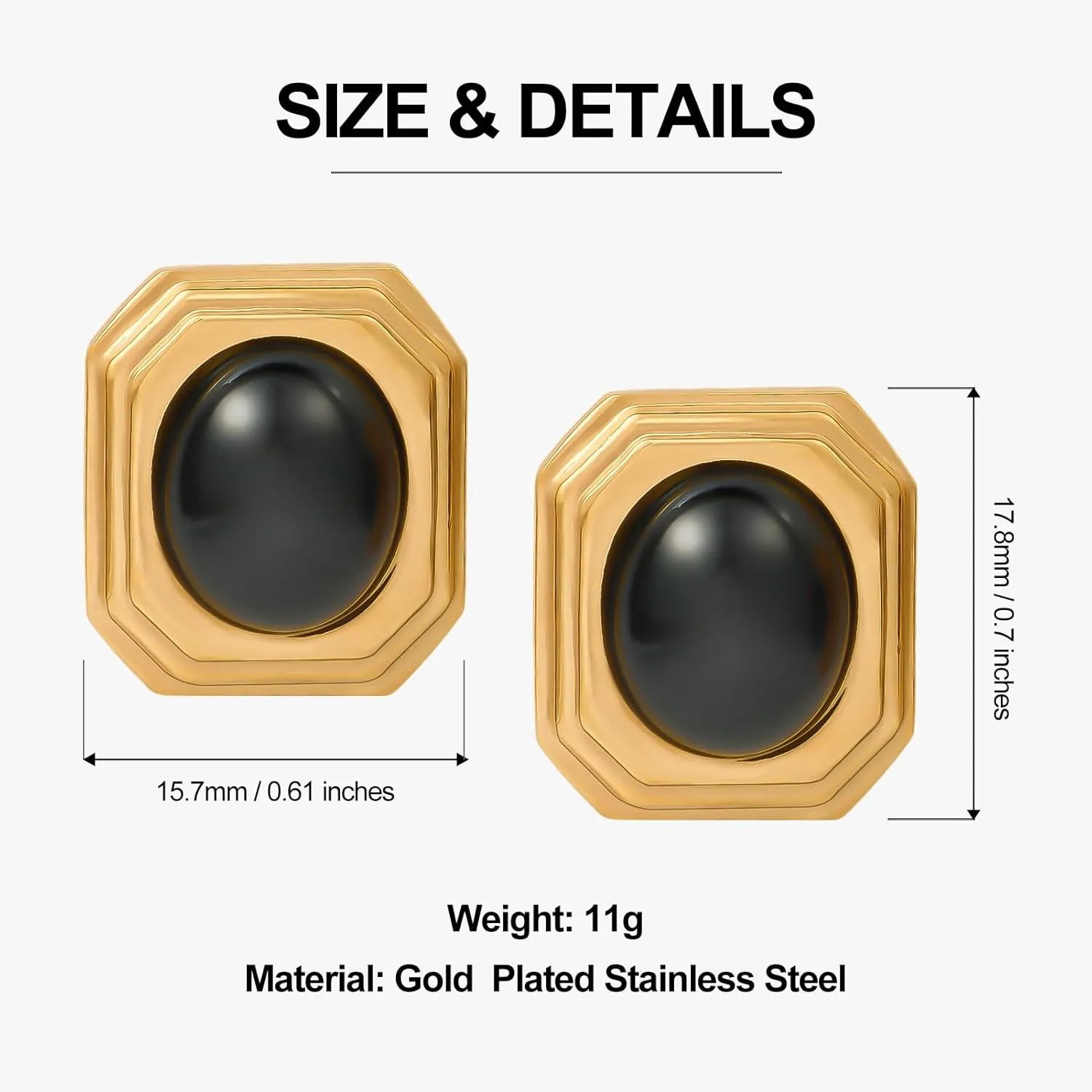 18K Gold Plated Earrings for Women Cute Earrings Chunky Drop Dangle Earrings Trendy Earrings Jewelry Gift for Women