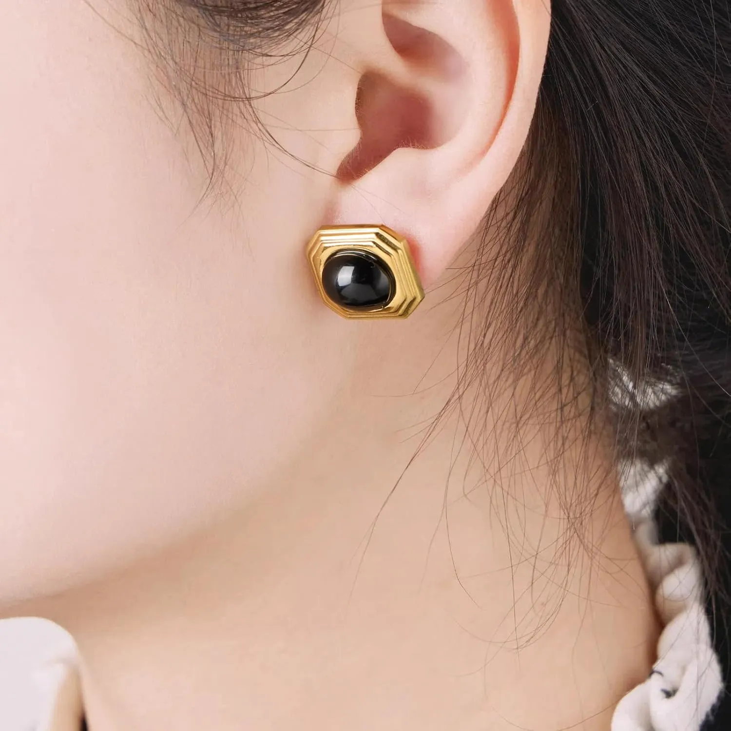 18K Gold Plated Earrings for Women Cute Earrings Chunky Drop Dangle Earrings Trendy Earrings Jewelry Gift for Women