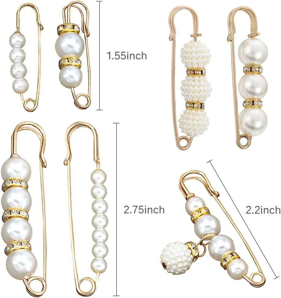 7 Pcs Fashion Brooch Pins Sweater Shawl Pins for Women Girls Clothing Dresses Decoration Accessories