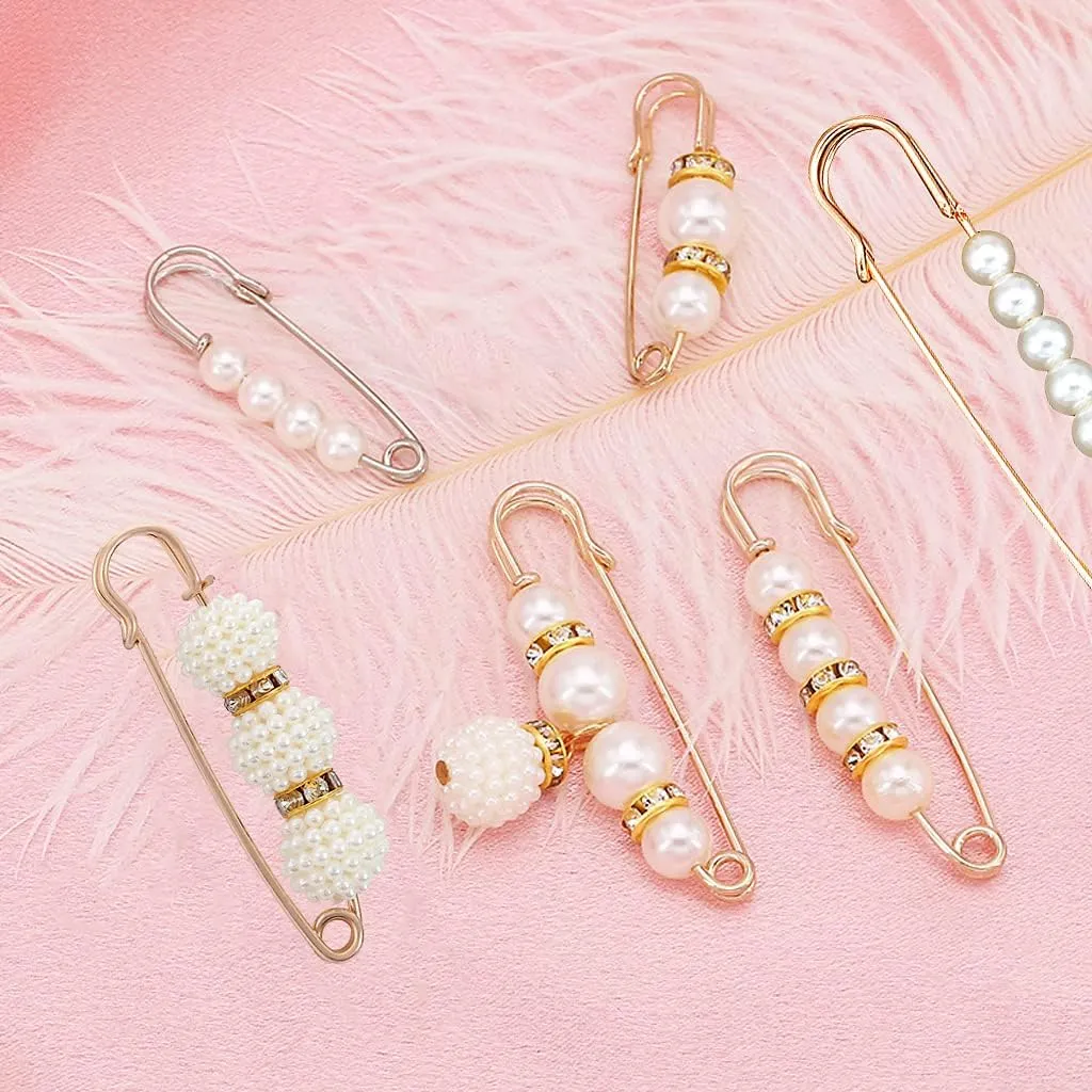 7 Pcs Fashion Brooch Pins Sweater Shawl Pins for Women Girls Clothing Dresses Decoration Accessories