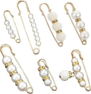 7 Pcs Fashion Brooch Pins Sweater Shawl Pins for Women Girls Clothing Dresses Decoration Accessories