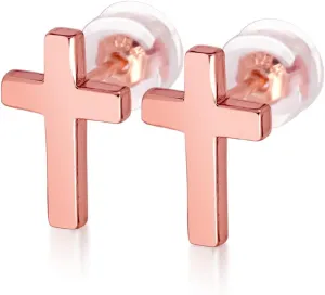 925 Sterling Silver Cross Stud Earrings Fashion Earrings Cross Earrings