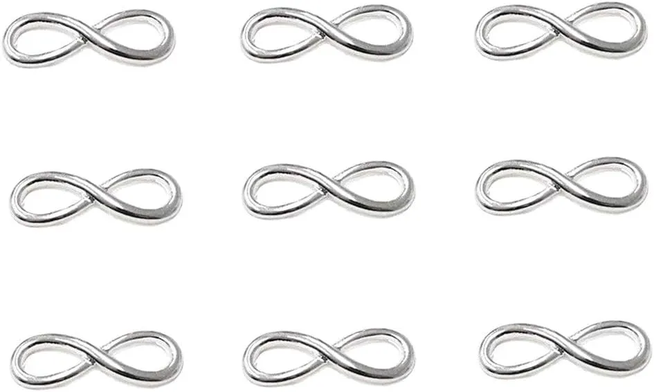 ALIMITOPIA Infinity Symbol Connectors Jewelry Making Charms Pendants