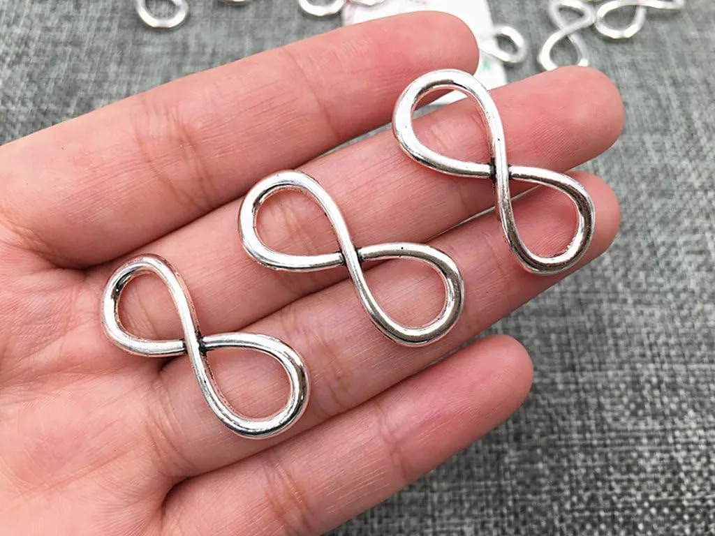 ALIMITOPIA Infinity Symbol Connectors Jewelry Making Charms Pendants
