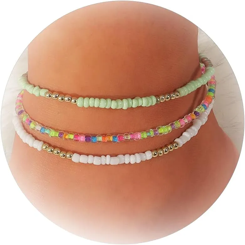Anklet Bracelets for Wwomen Sea Shell Ankle Bracelets Summer Surfer Anklets Gold Chain Ankle Set Beach Outfits Accessories Summer Jewelry Gifts