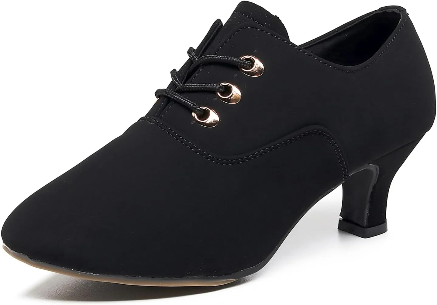 AOQUNFS Women's Latin Dance Shoes Lace-up Ballroom Modern Salsa Practice Dance Shoes,Model FT-033