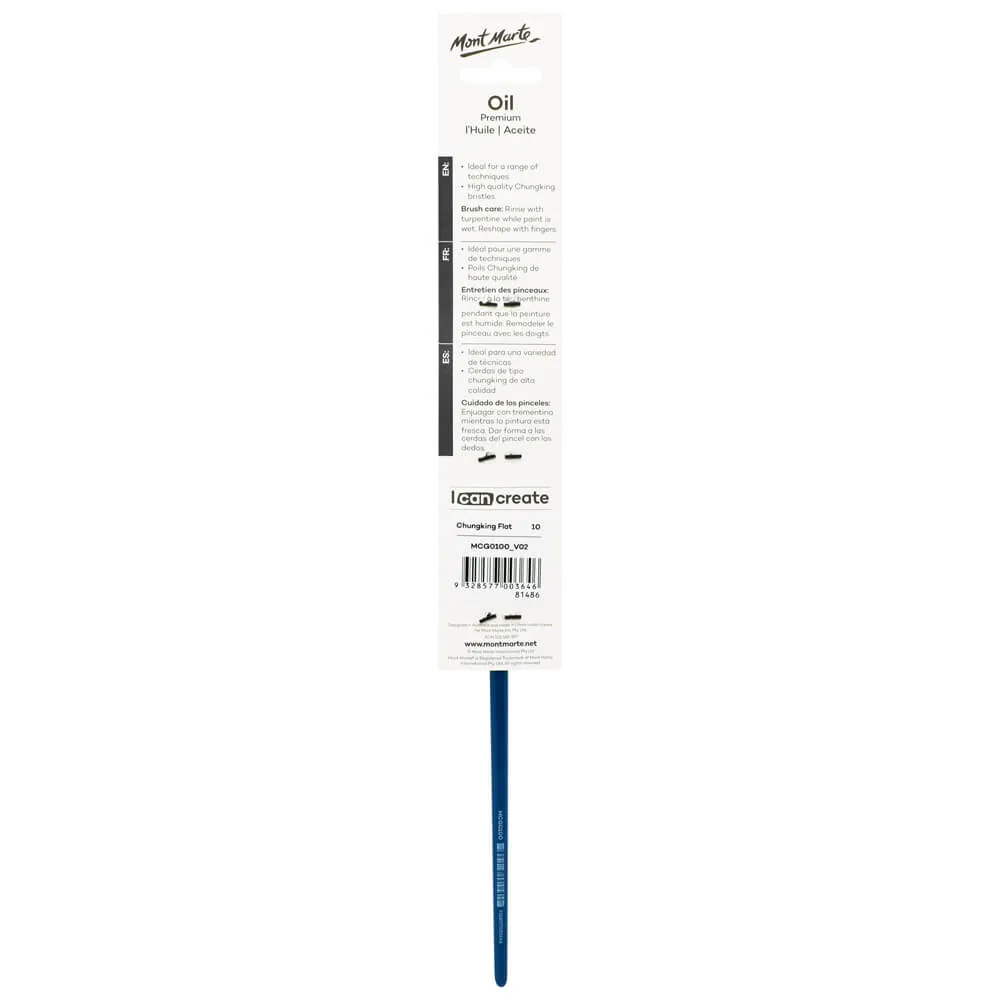 Artist Oil Brush Premium Chungking Flat 10