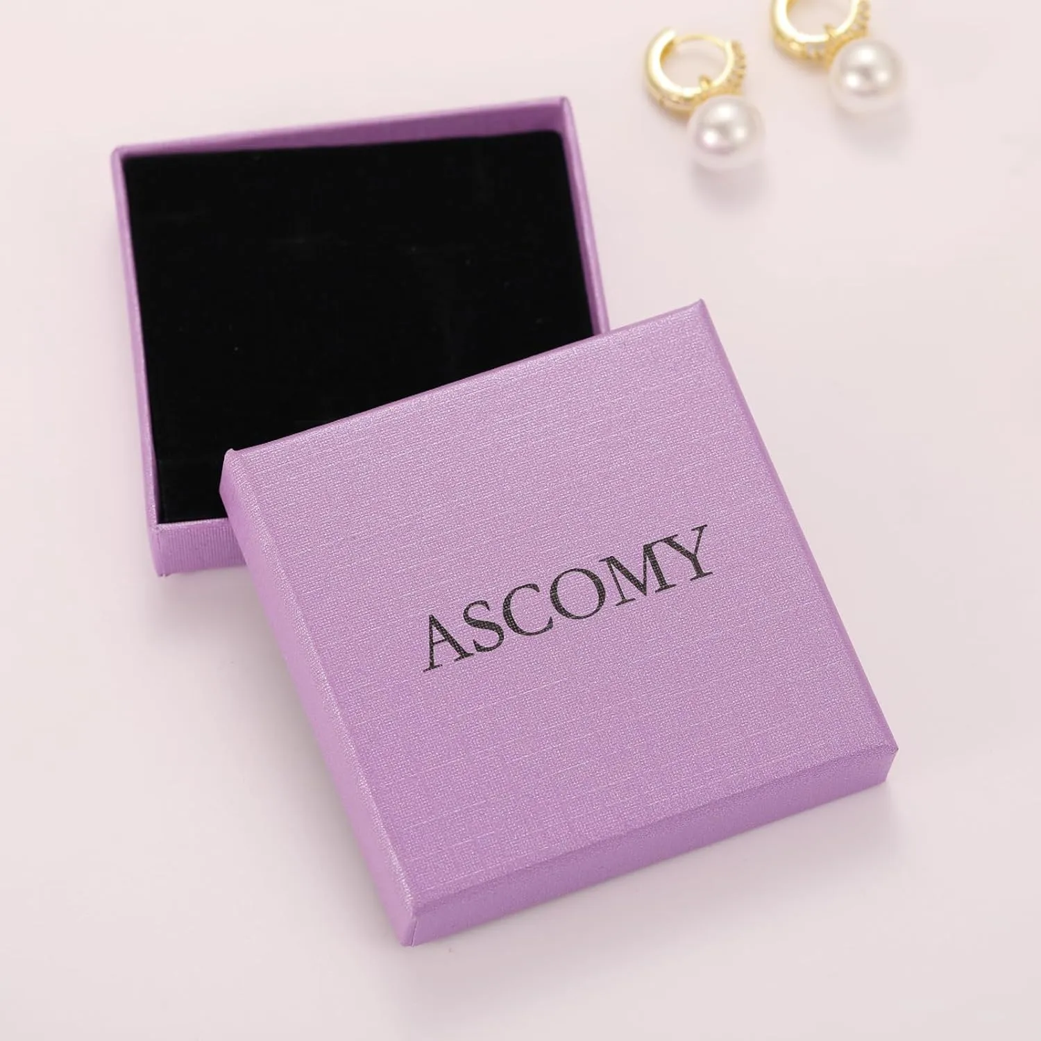 ASCOMY Gold Hoop Earrings Set for Women - 14K Gold/White Gold Plated Huggie Hoops, Cubic Zirconia Studs, Chunky Open Hoops - CZ Jewelry Gifts
