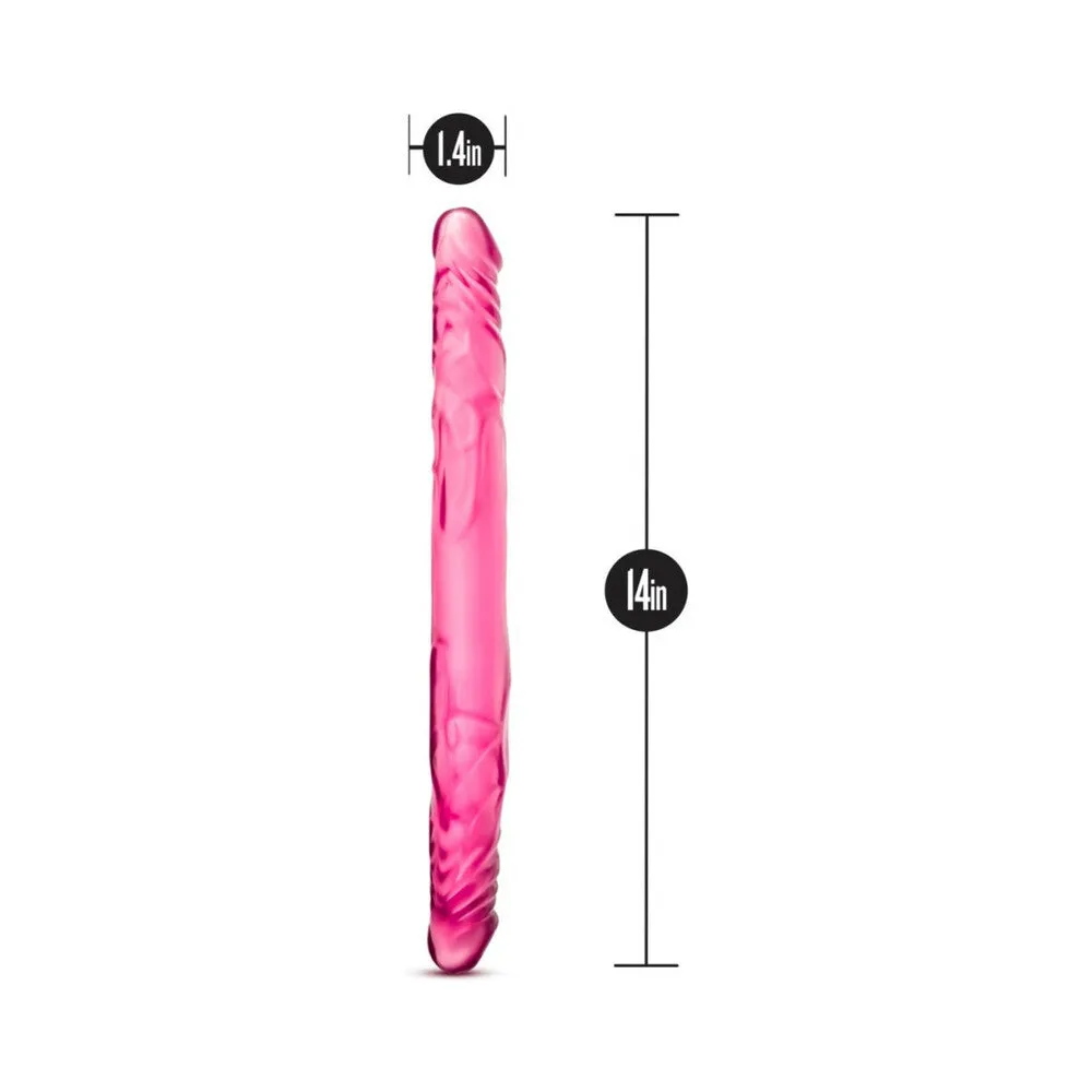 B Yours 14 in. Double Dildo Pink