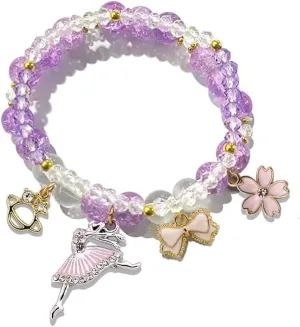 Ballerina Bracelet Dance Recital Bracelet Ballerina Blue Bracelet Cute Ballerina Dance Beaded Bracelet Ballerina Friendship Bracelets Ballerina Party Jewellery