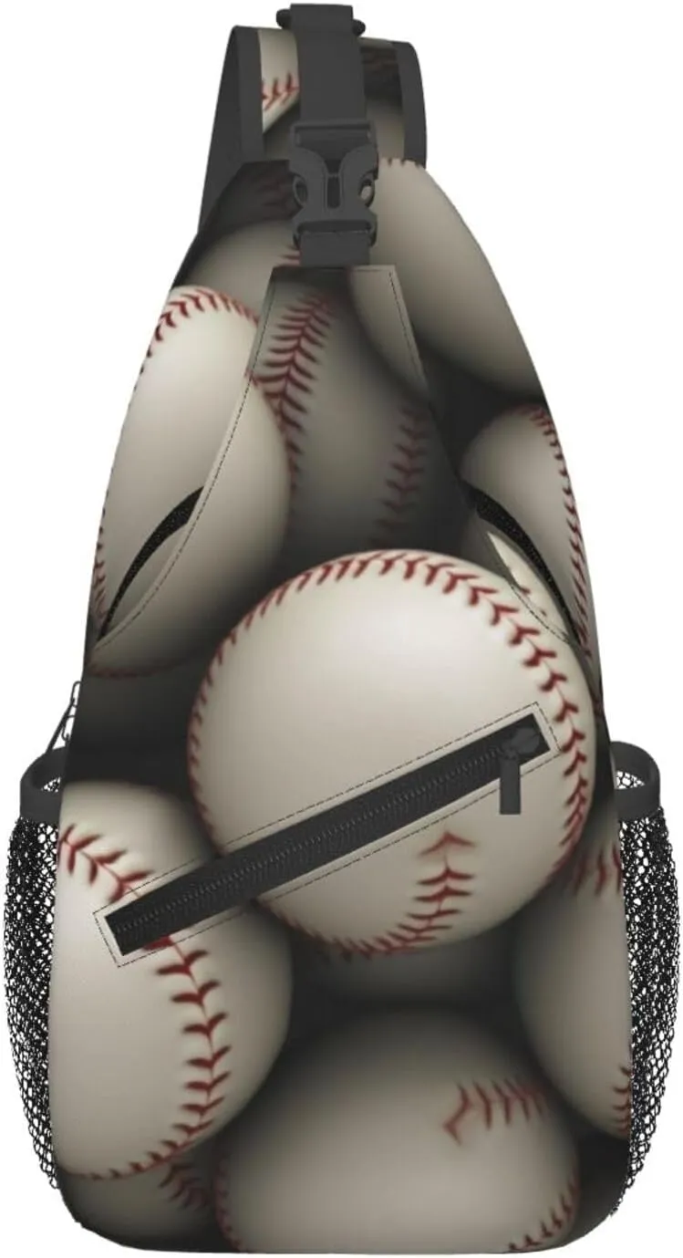 Baseball Sling Backpack Cross Chest Bag Travel Crossbody Bags for Men Women Fashion Daypack