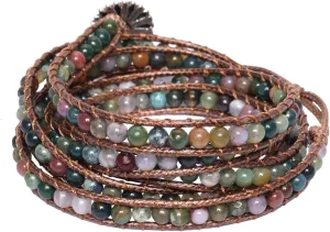 Bohemian Style Bracelets Handmade Agate Bracelet Multilayer Beaded Adjustable Bracelet Birthday Jewelry Gifts for Women Men