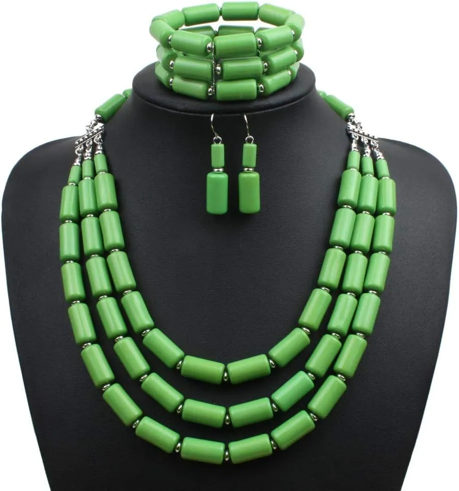 Bohemian style multilayer beaded Necklace   Earrings   Bracelet set for Women's and girls gifts