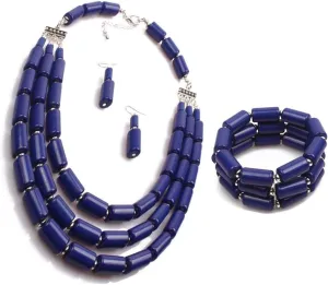Bohemian style multilayer beaded Necklace   Earrings   Bracelet set for Women's and girls gifts