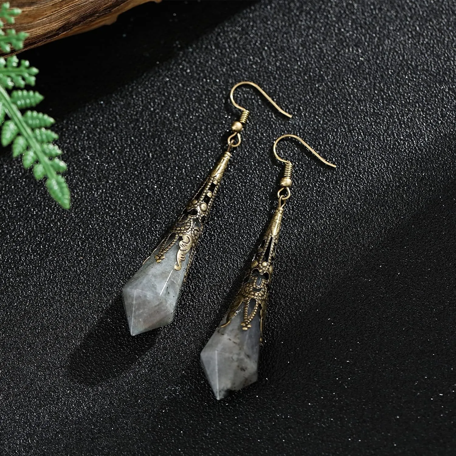 Boho Multiple Style Natural Stone Earrings for Women Unique Healing Gemstone Energy Hypoallergenic Lightweight Dangle Drop Earrings Multiple Styles Earrings Jewelry for Birthday Party Gift