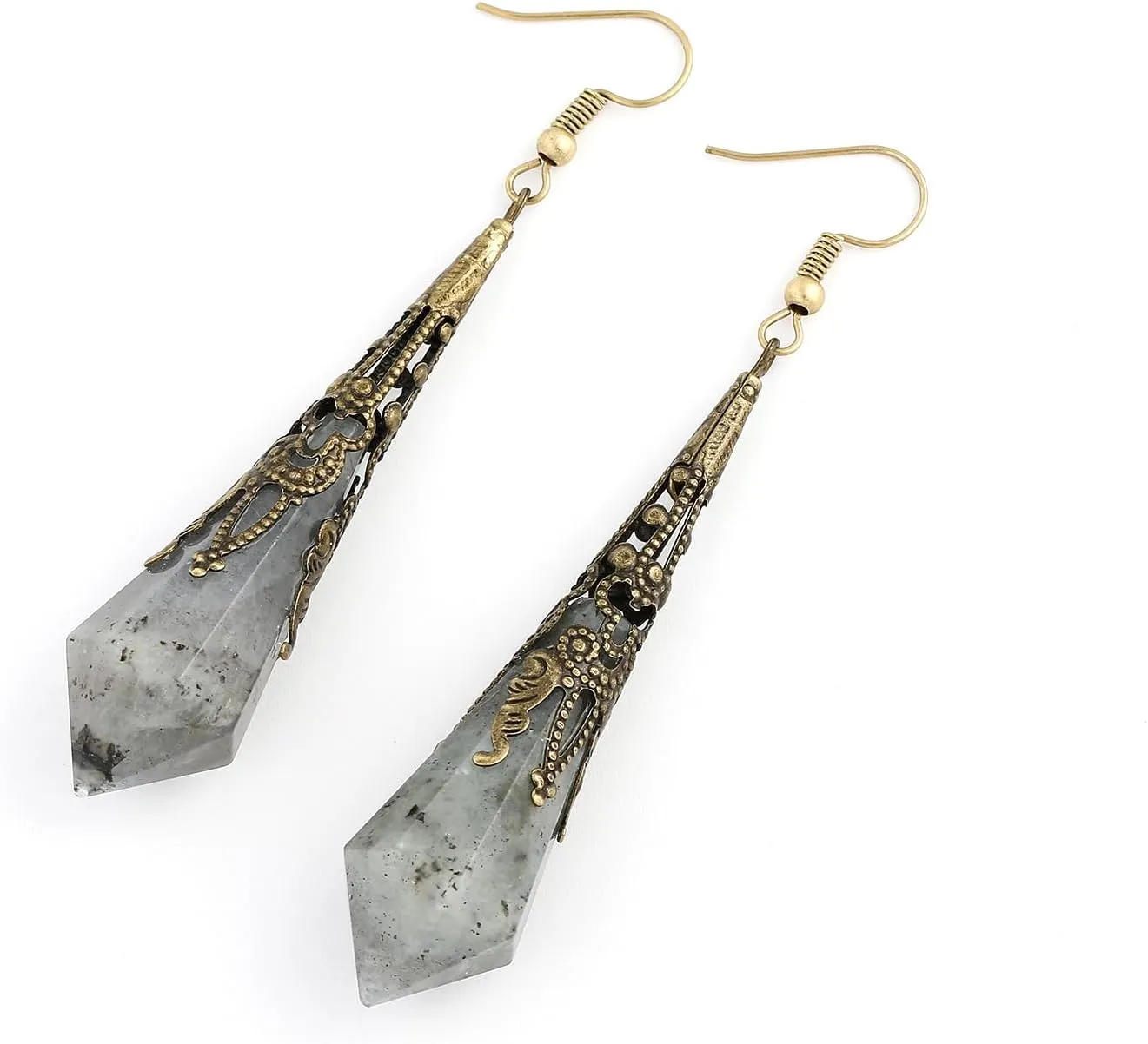 Boho Multiple Style Natural Stone Earrings for Women Unique Healing Gemstone Energy Hypoallergenic Lightweight Dangle Drop Earrings Multiple Styles Earrings Jewelry for Birthday Party Gift