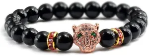 Bracelet Men Black Lava Healing Balance Beads Reiki Buddha Prayer Natural Stone Yoga Bracelet For Women,Light,Rose Color 2