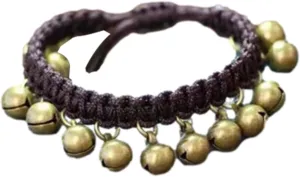 Bracelet with Bells That Jingle for Men/women, Pure Copper Ankle Brass Bell Bracelet
