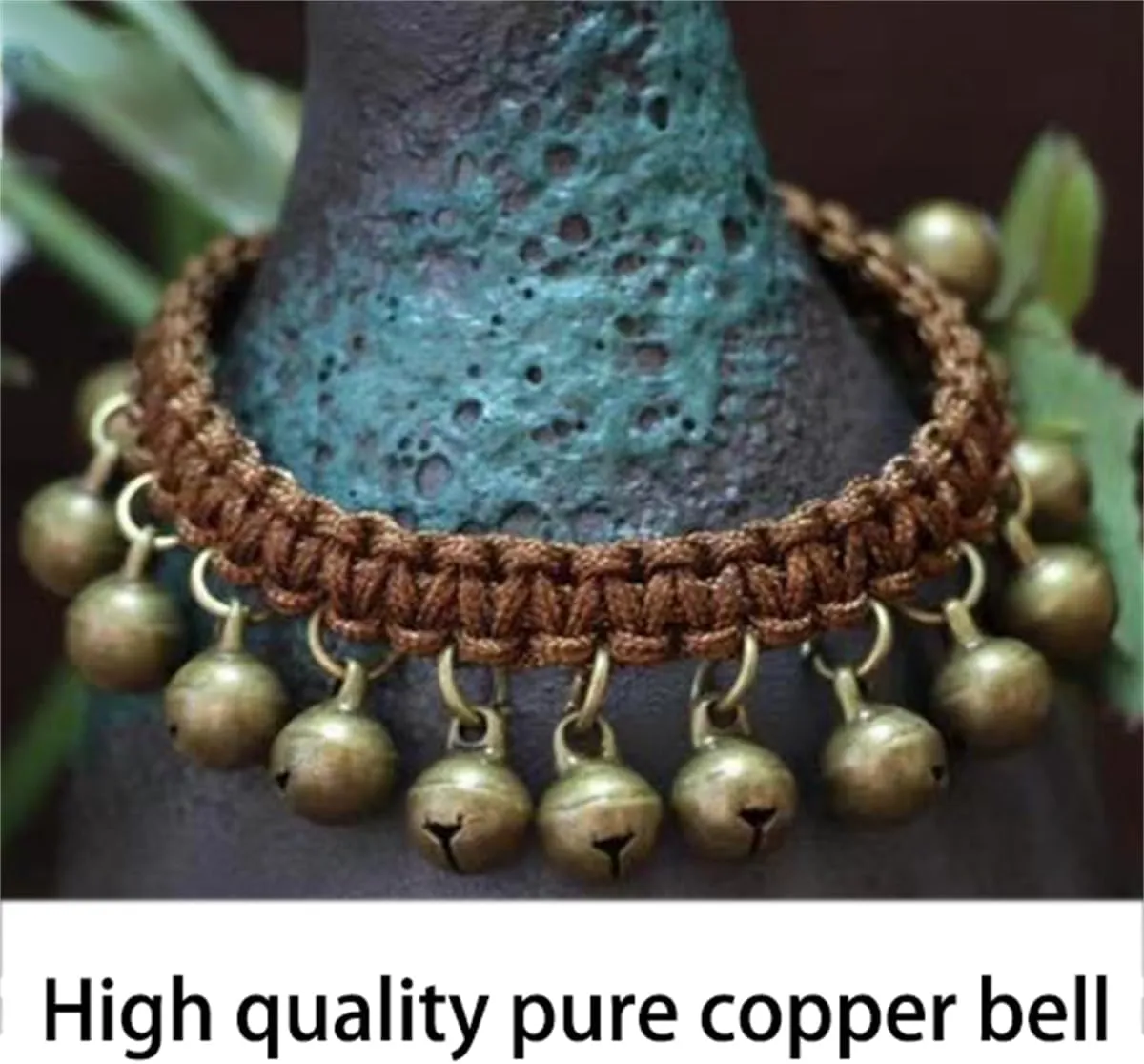 Bracelet with Bells That Jingle for Men/women, Pure Copper Ankle Brass Bell Bracelet