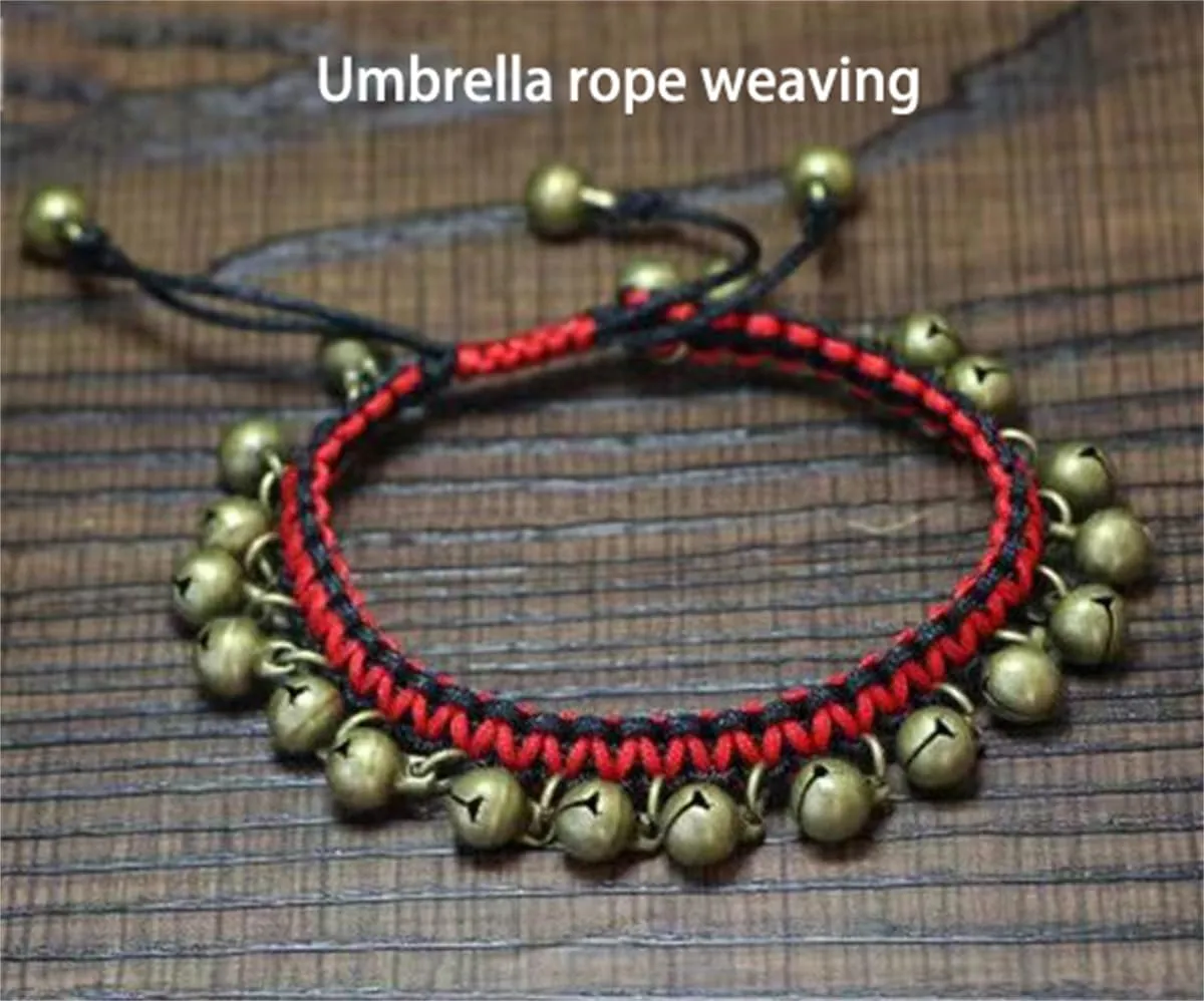 Bracelet with Bells That Jingle for Men/women, Pure Copper Ankle Brass Bell Bracelet