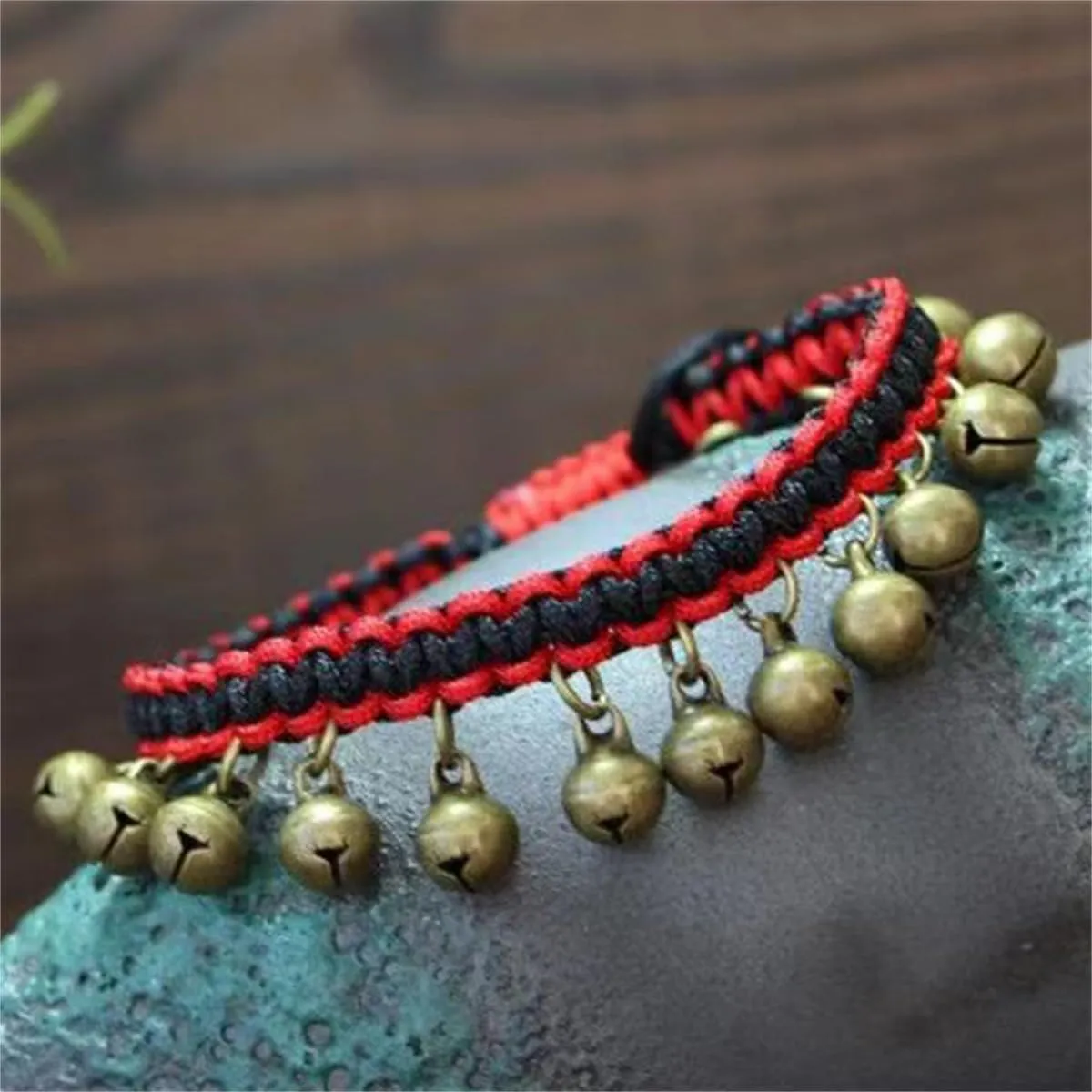 Bracelet with Bells That Jingle for Men/women, Pure Copper Ankle Brass Bell Bracelet