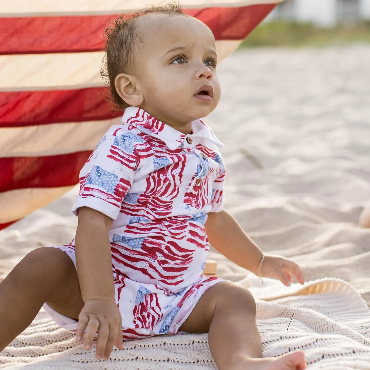 Burt's Bees Baby baby-boys Short Sleeve Rompers, 100% Organic Cotton One-piece Coverall and Layette Set