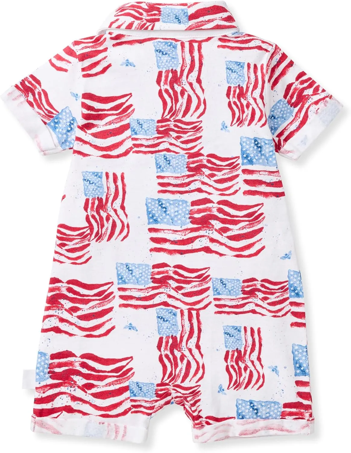 Burt's Bees Baby baby-boys Short Sleeve Rompers, 100% Organic Cotton One-piece Coverall and Layette Set