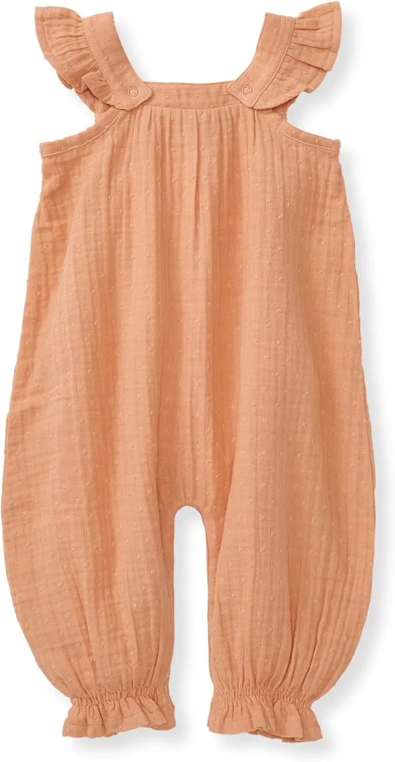Burt's Bees Baby baby-girls Jumpsuit, 100% Organic Cotton One-piece Sleeveless Outfit Coverall