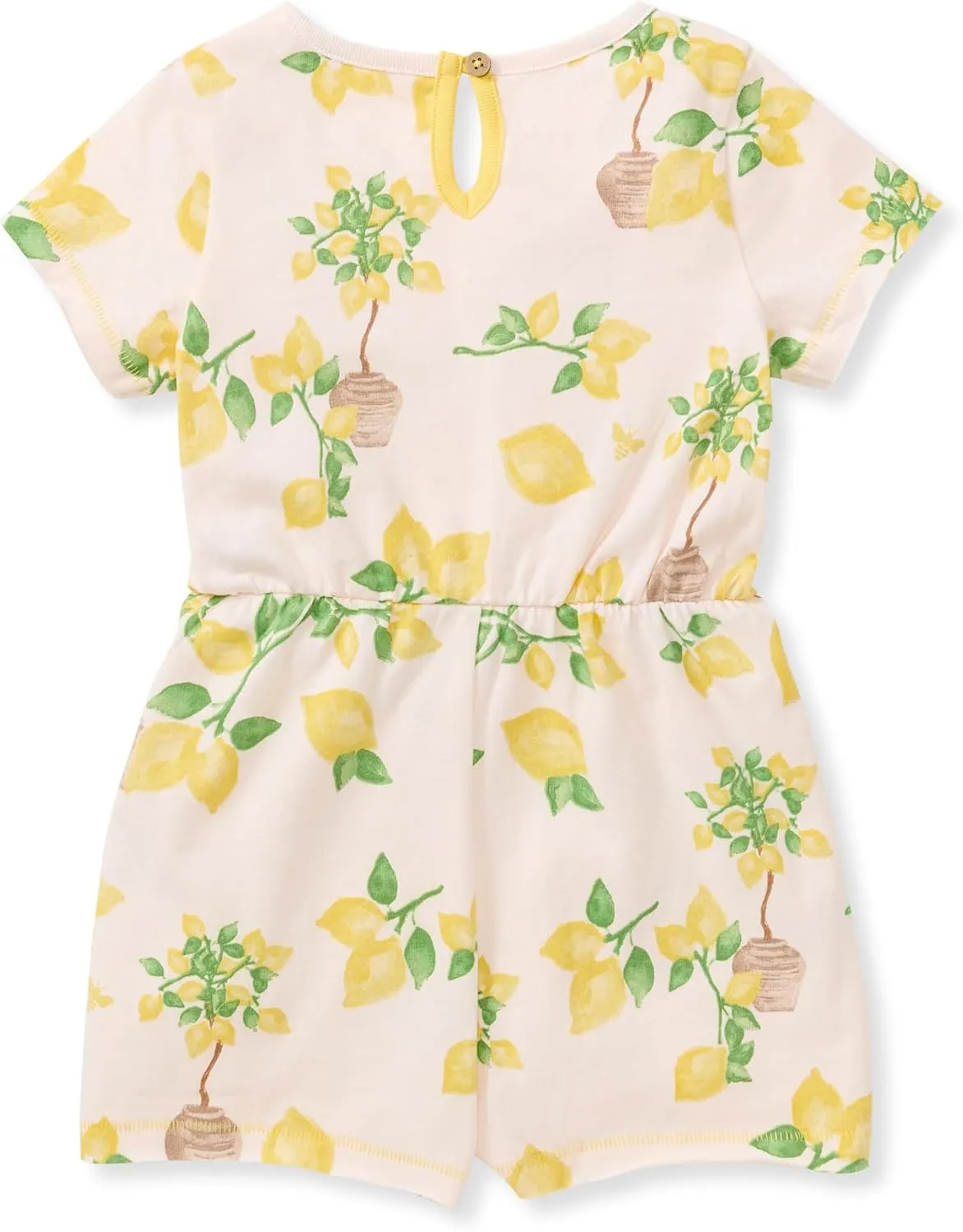 Burt's Bees Baby Baby Girls Romper, 100% Organic Cotton One-piece Shortall and Layette Set Girl Outfit