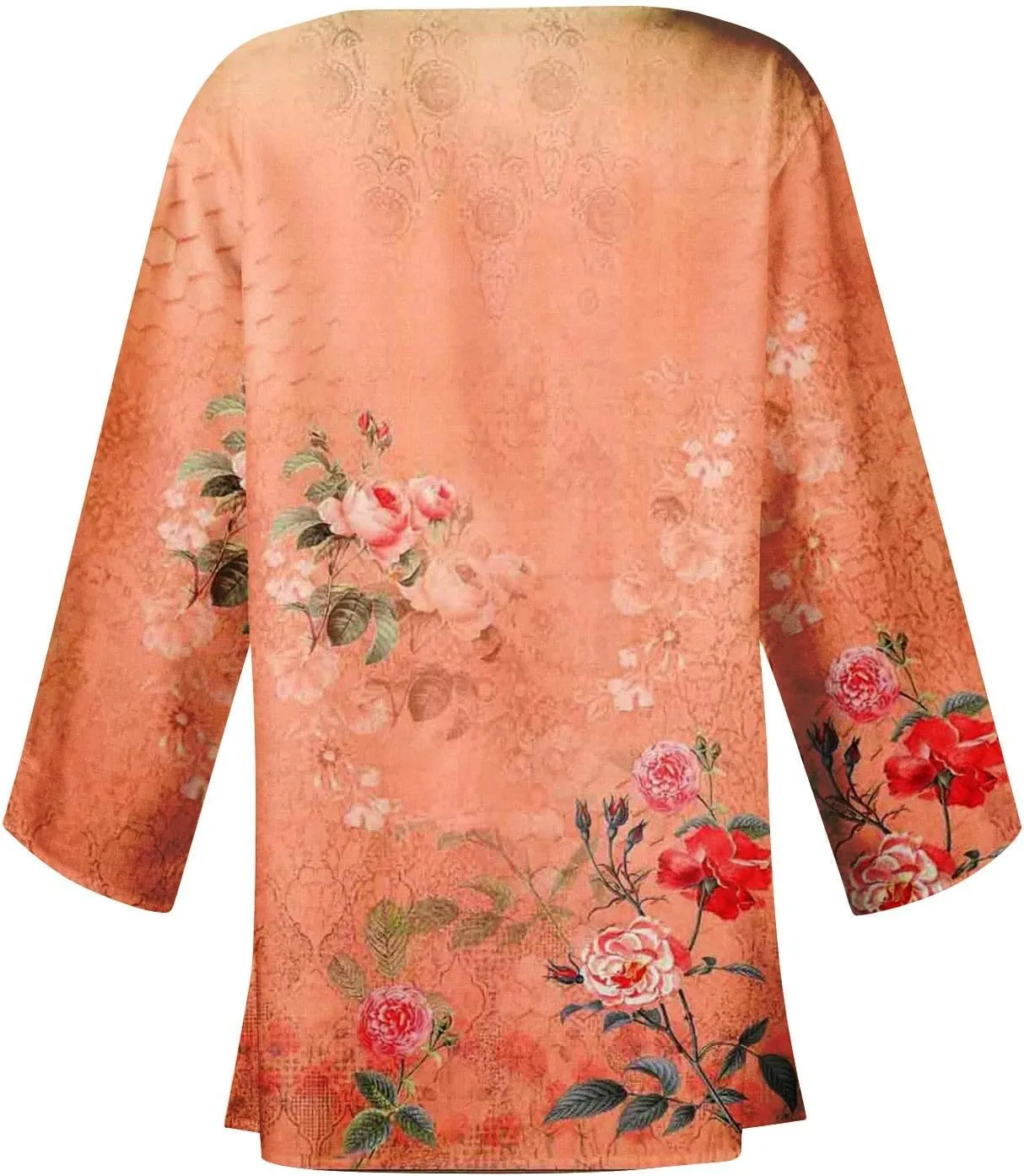 Cardigan Sweaters for Women Long Sleeve Sweaters Fashion Floral Print Dusters Kimono Cardigan Thin Workout Jacket