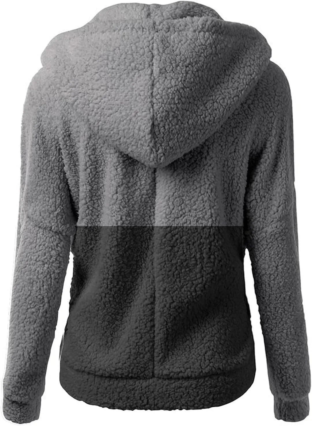 Ceboyel Womens Fleece Zip Up Jacket With Hood Sherpa Teddy Winter Coat Fuzzy Shearling Hoodie Trendy 2023 Outerwear Clothing