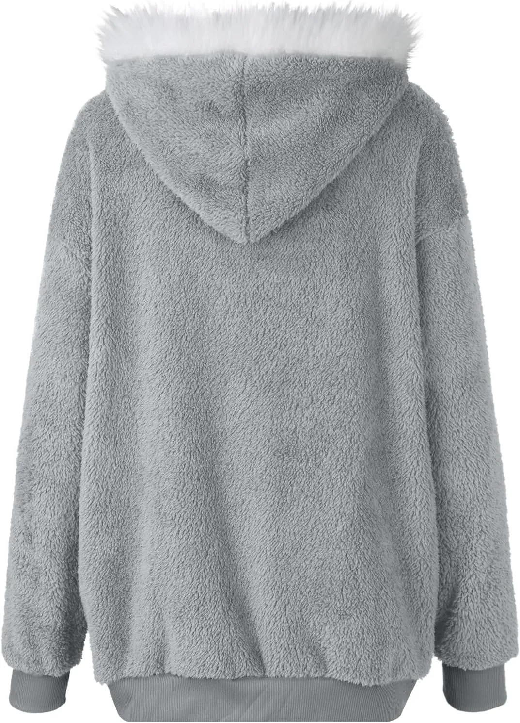 ChicCrate Winter Coats for Women Warm Fleece Sherpa Jacket Oversized Fuzzy Hoodie Long Sleeve Shirts Casual Tops with Pockets