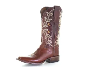 Circle G Ladies' Embroidered Top Square Toe Boot
