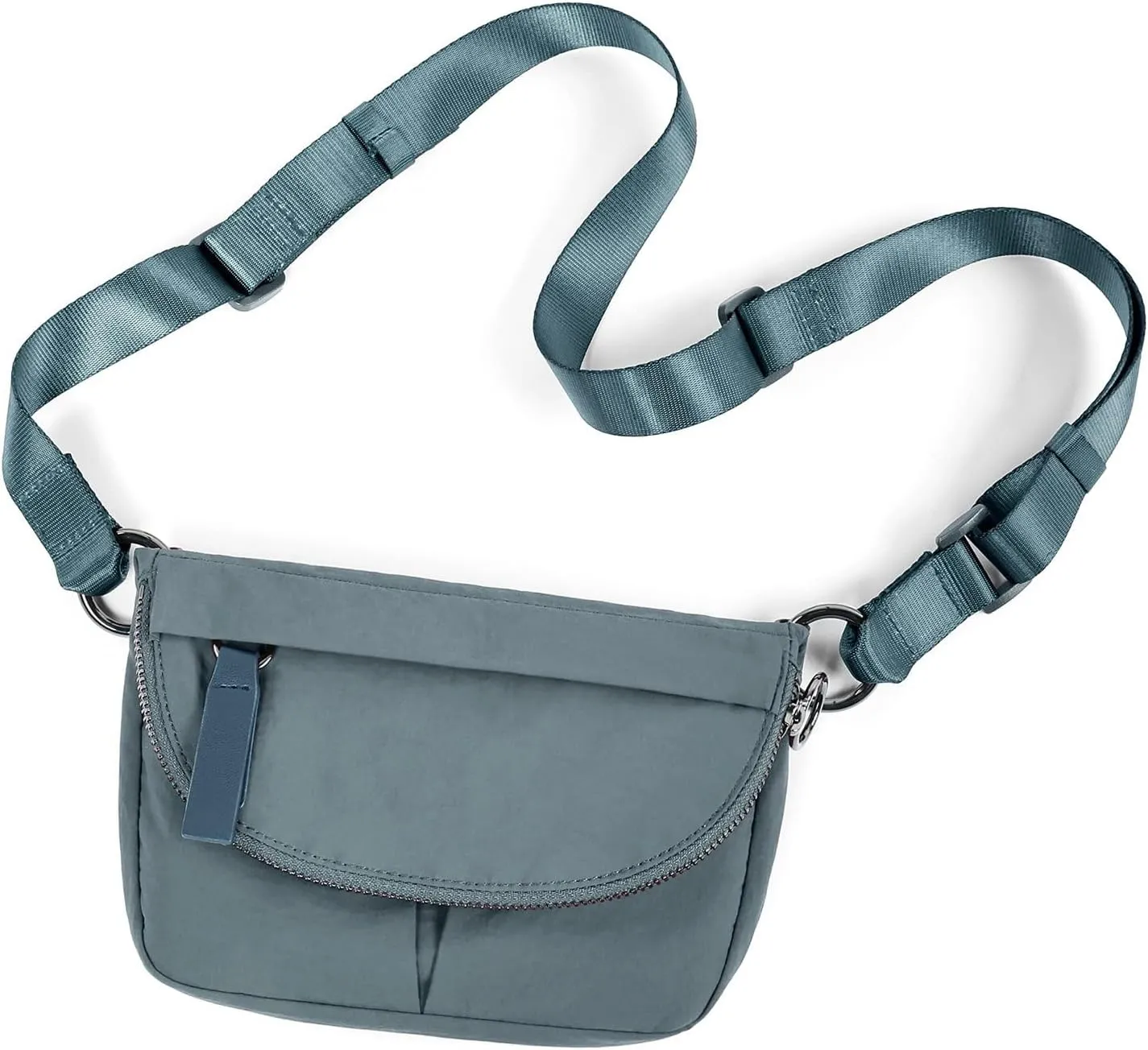 Crossbody Bags for Women Trendy Nylon Shoulder Purses Waist Bag Top-Handle Fanny Pack Waist Pack, Green, One Size
