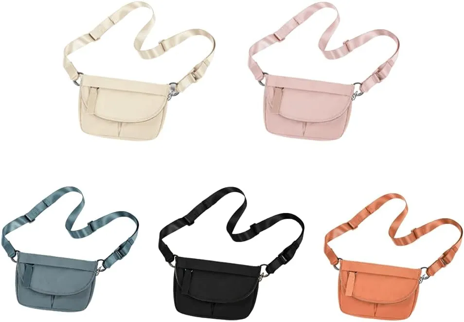 Crossbody Bags for Women Trendy Nylon Shoulder Purses Waist Bag Top-Handle Fanny Pack Waist Pack, Green, One Size