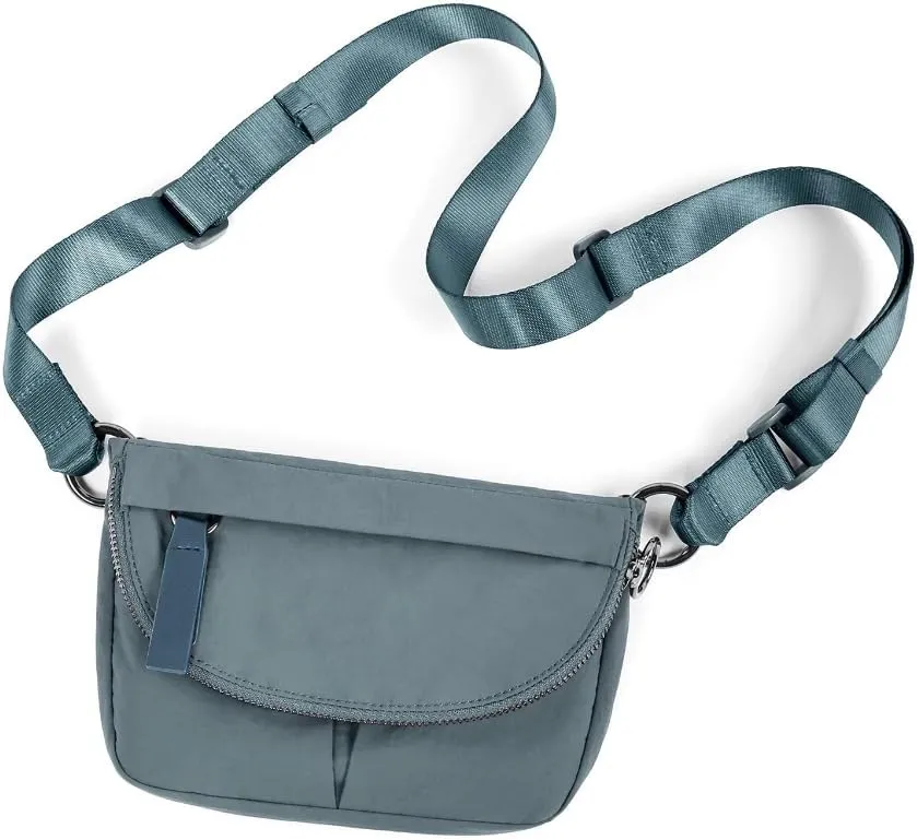 Crossbody Bags for Women Trendy Nylon Shoulder Purses Waist Bag Top-Handle Fanny Pack Waist Pack, Green, One Size
