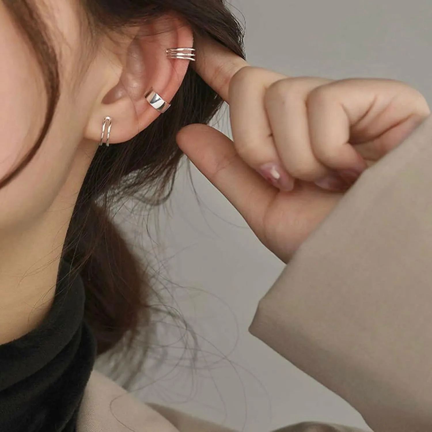 Cuff Earrings 925 Silver Ear Cuff Earrings Non Piercing Cartilage Cuff Earrings Conch Cuffs Earrings For Women