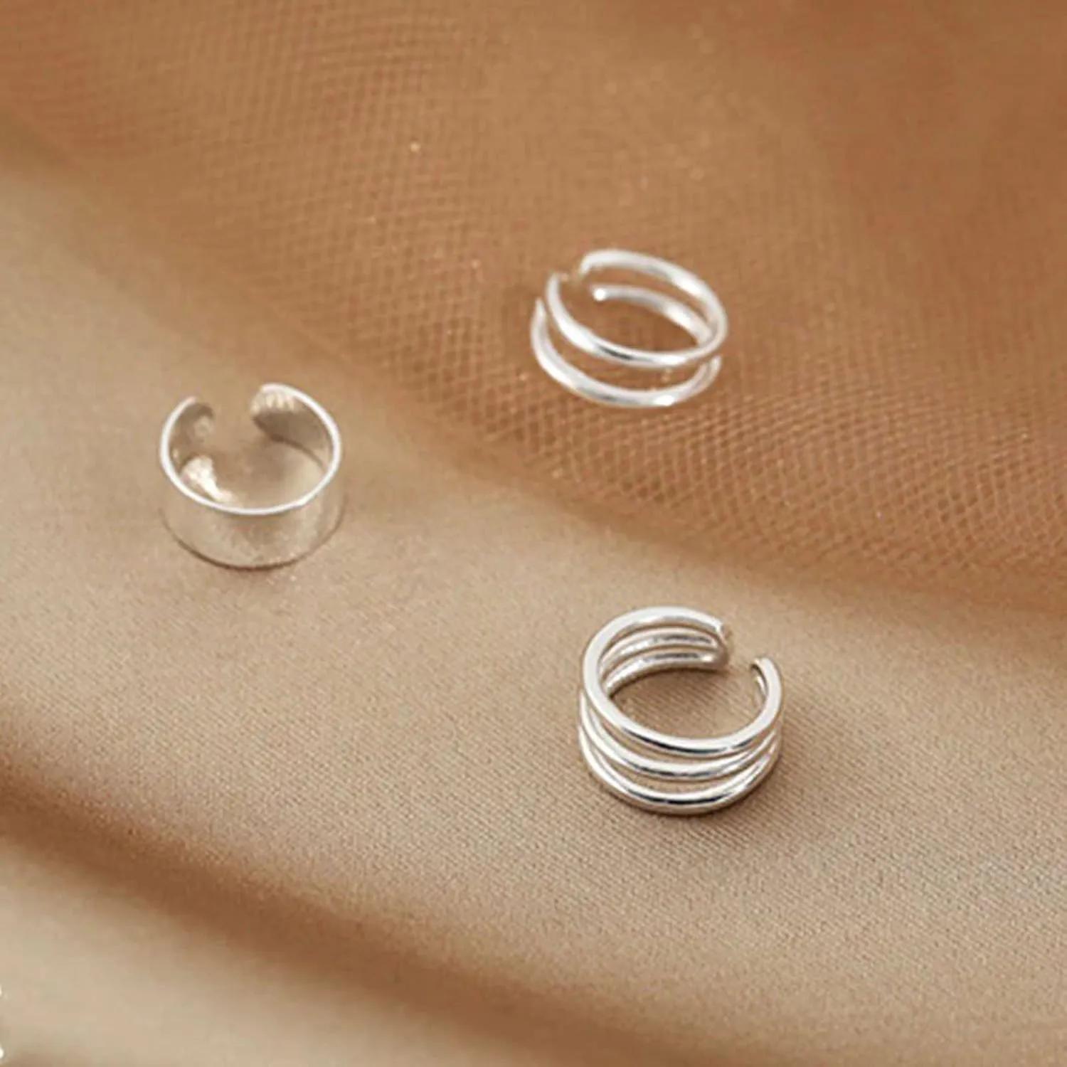 Cuff Earrings 925 Silver Ear Cuff Earrings Non Piercing Cartilage Cuff Earrings Conch Cuffs Earrings For Women