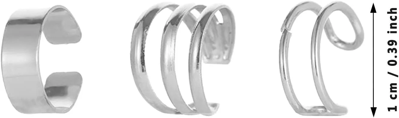 Cuff Earrings 925 Silver Ear Cuff Earrings Non Piercing Cartilage Cuff Earrings Conch Cuffs Earrings For Women