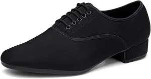 Dance Shoes for Men, Closed Toe Ballroom Modern Tango Waltz Latin Dancing Performance Shoes with Suede Sole