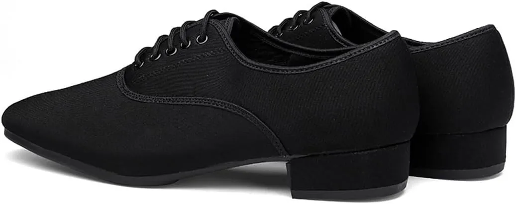 Dance Shoes for Men, Closed Toe Ballroom Modern Tango Waltz Latin Dancing Performance Shoes with Suede Sole