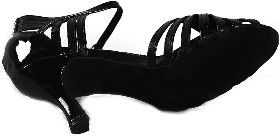DKZSYIM Women's Professional Latin Dance Shoes Ballroom Wedding Performance Shoes,Model L018