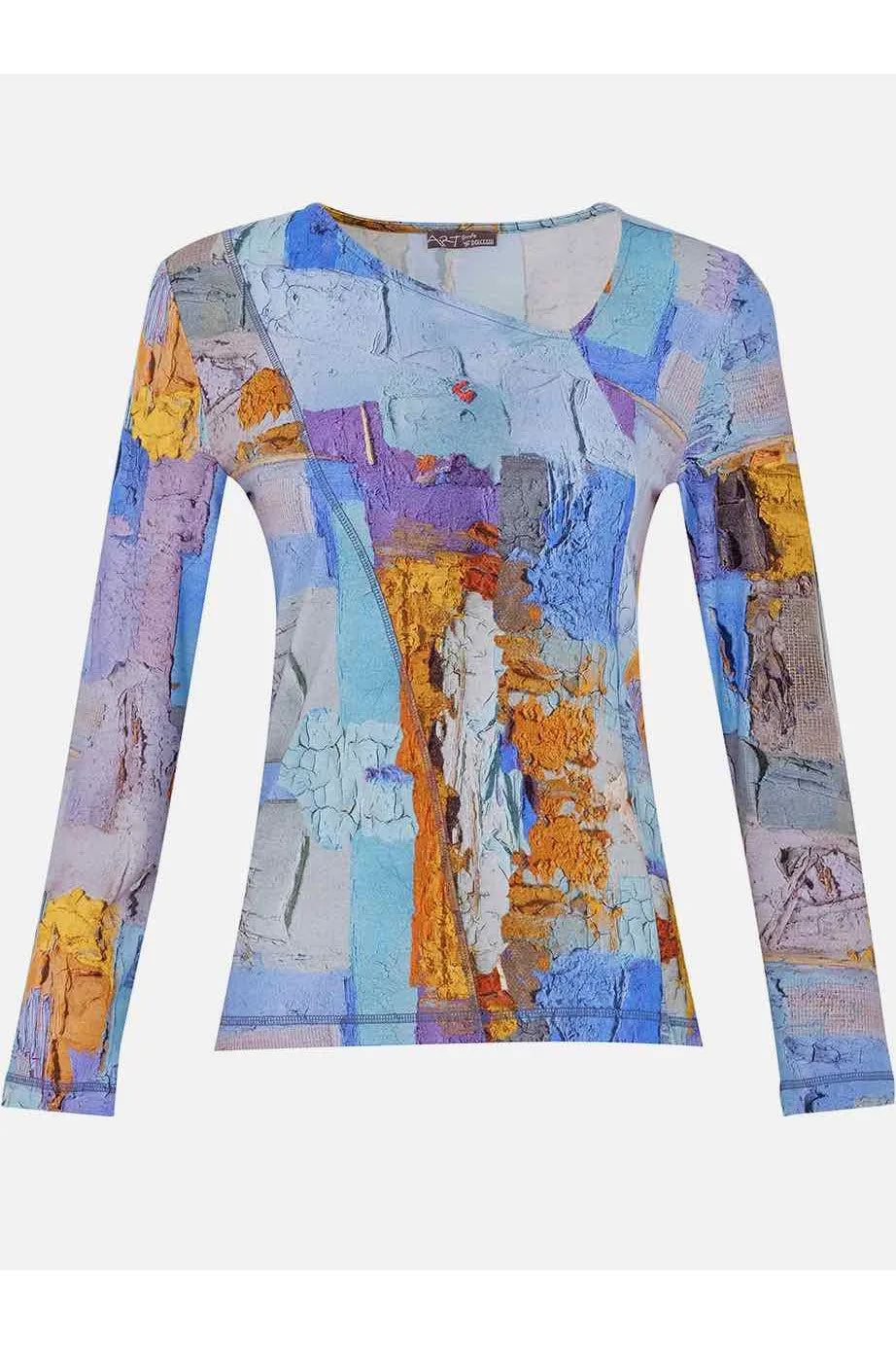 Dolcezza Simply Art Asymmetric Neckline Top Sovrapposizione Di Civilta (73690)