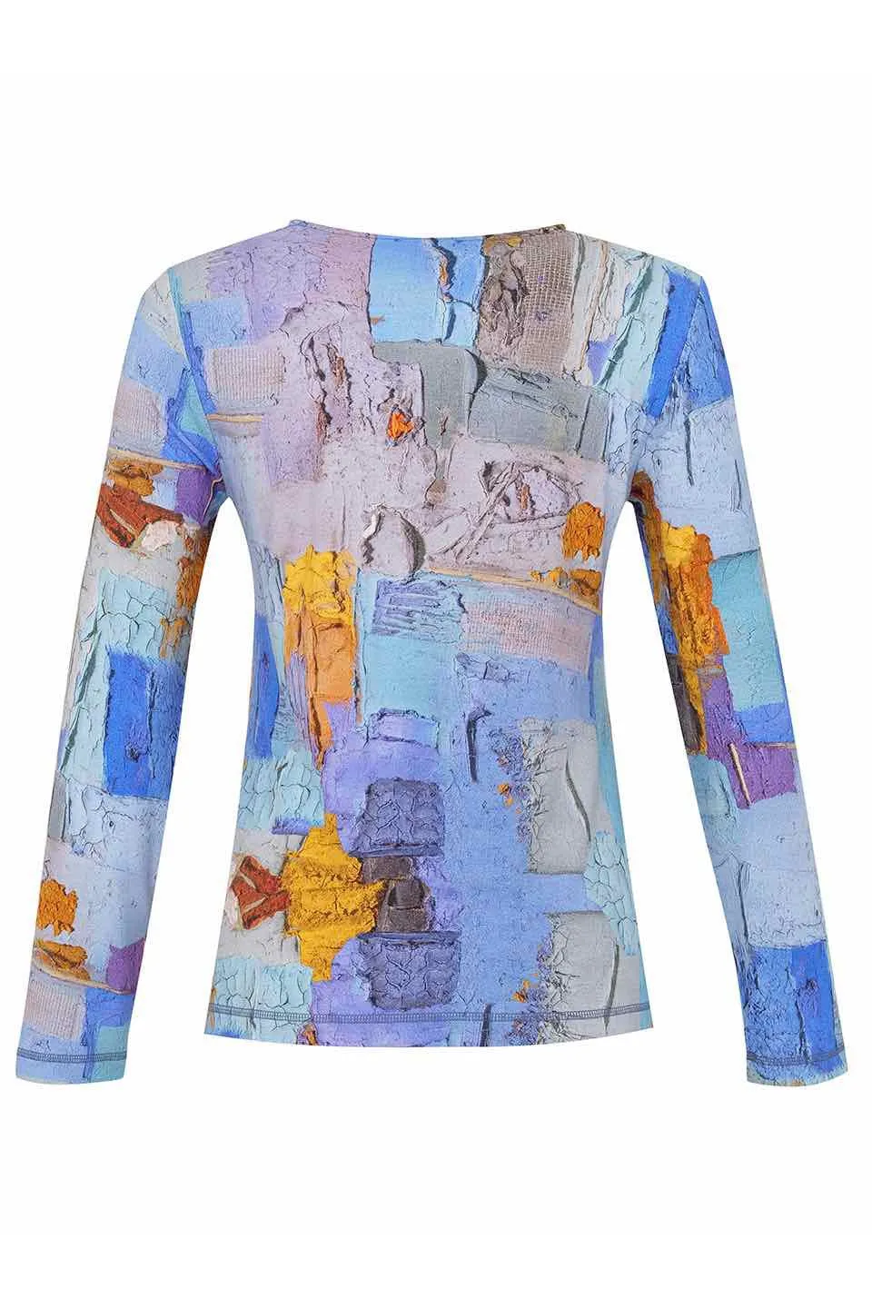 Dolcezza Simply Art Asymmetric Neckline Top Sovrapposizione Di Civilta (73690)