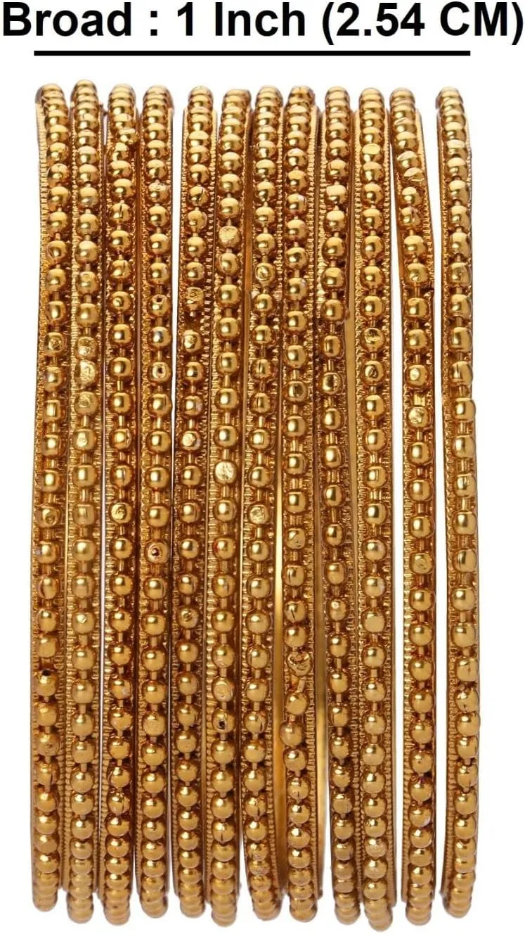 Efulgenz Boho Oxidized Bangles CZ Crystal Metal Indian Bracelet Bangle Set Jewellery for Women