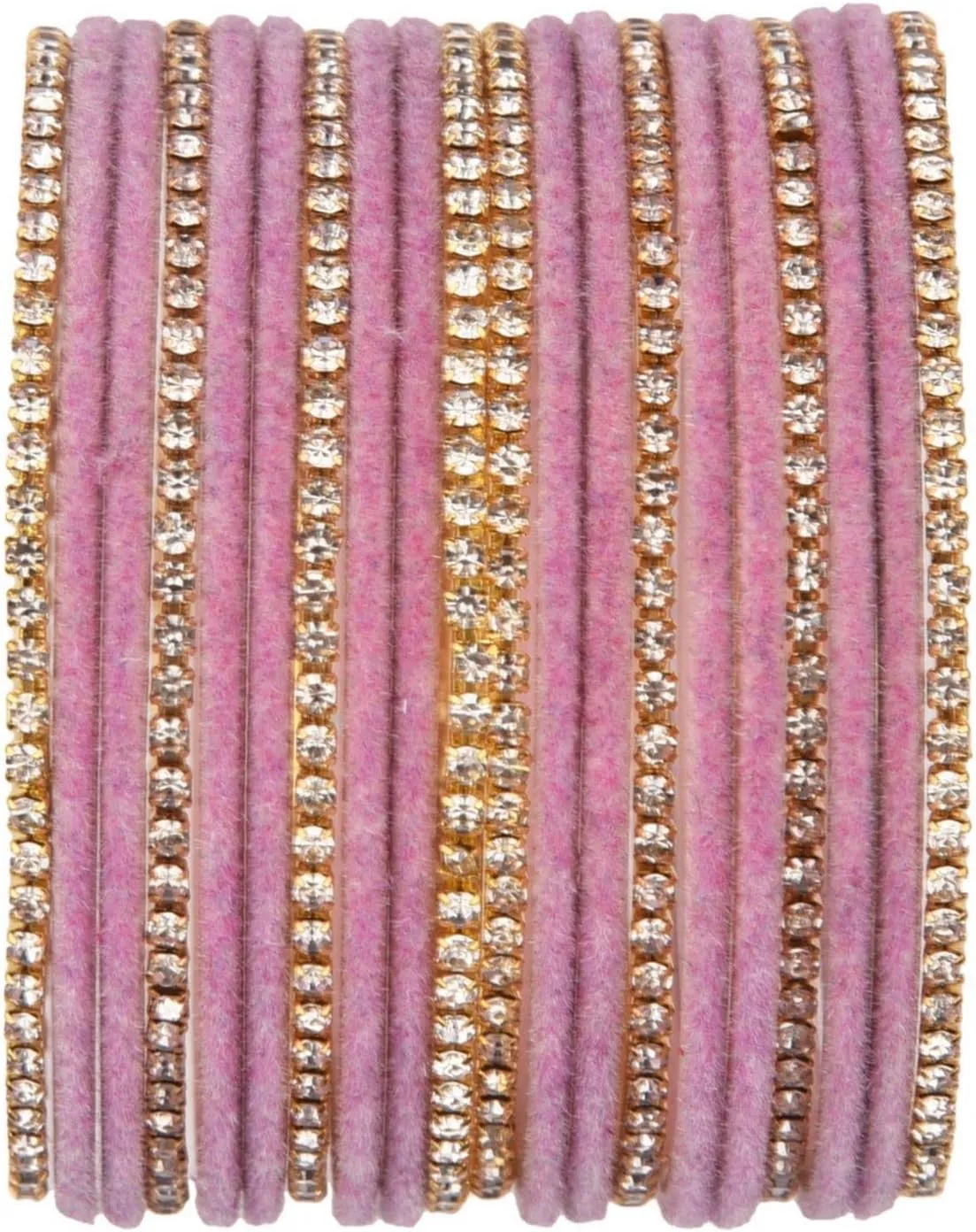 Efulgenz Bollywood Bracelets for Women Indian Bangle Set Rhinestone CZ Crystal Velvet Bracelet Jewelry