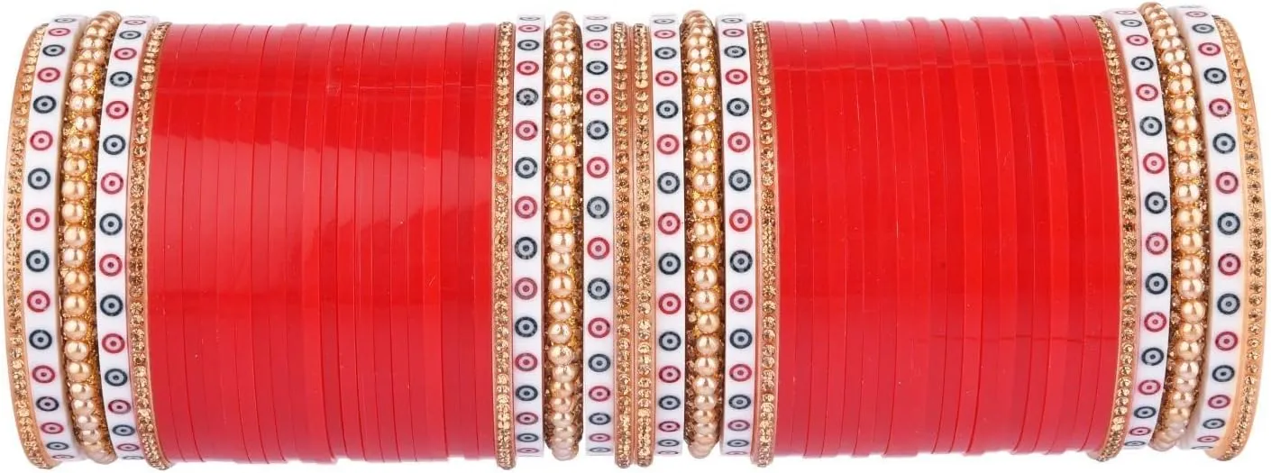 Efulgenz Indian Bridal Bangle Bollywood Rhinestone CZ Crystal Traditional Bangle Bracelet Jewelry Set