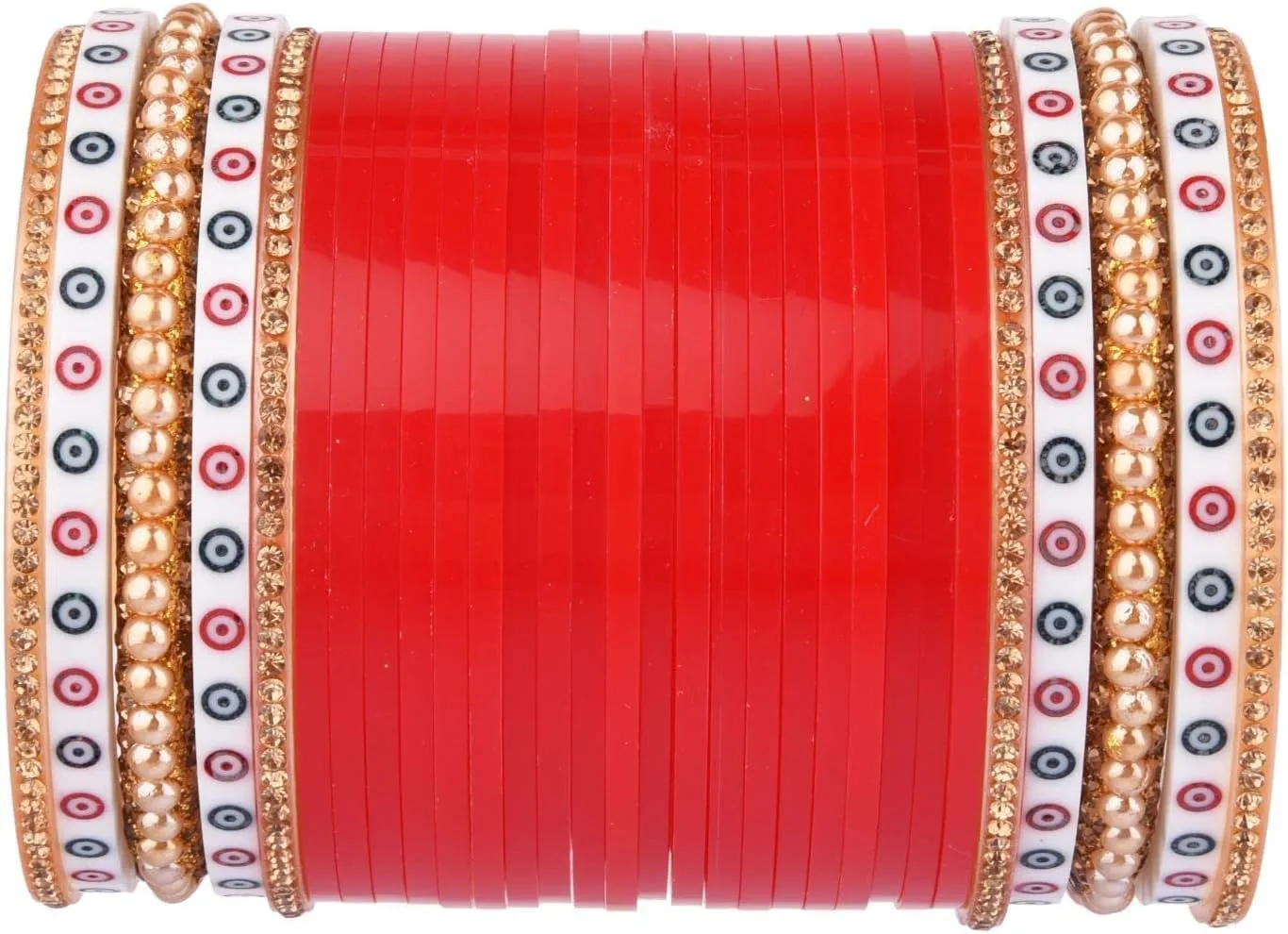 Efulgenz Indian Bridal Bangle Bollywood Rhinestone CZ Crystal Traditional Bangle Bracelet Jewelry Set