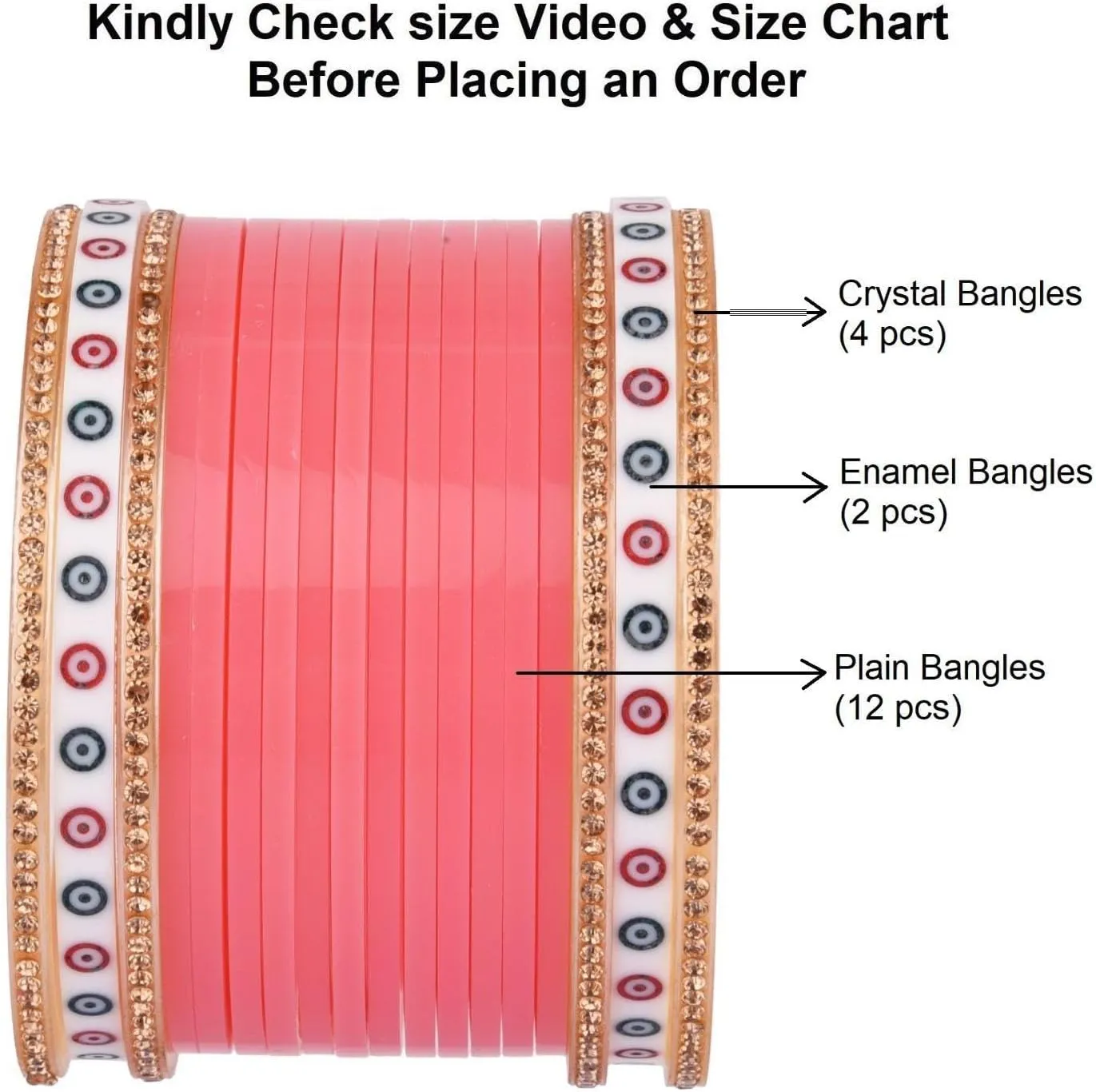 Efulgenz Indian Bridal Bangle Bollywood Rhinestone CZ Crystal Traditional Bangle Bracelet Jewelry Set